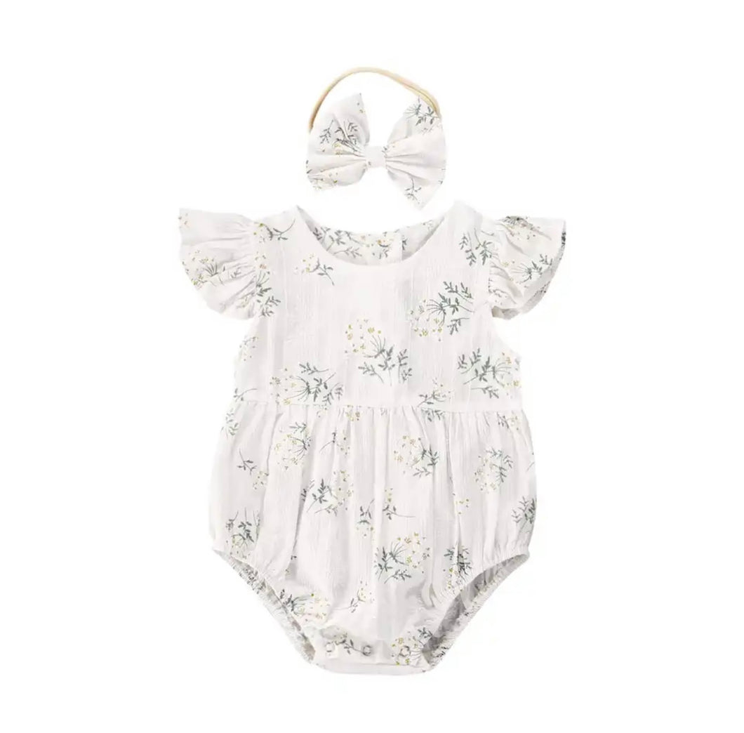 Presley | Romper + Headband Set