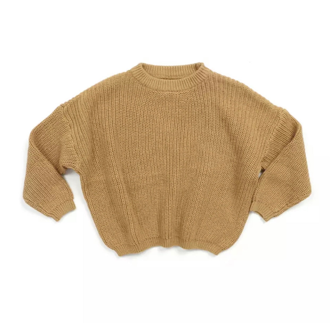 Chunky Knit Pullover - Mustard