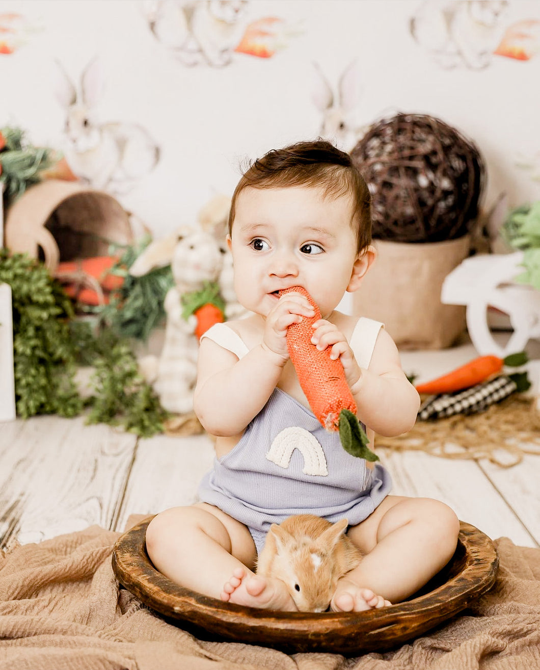 Mateo | Rainbow Romper - Blue